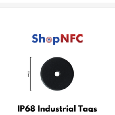 Disques NFC industriels IP68 NTAG213 Anti-métal 22mm