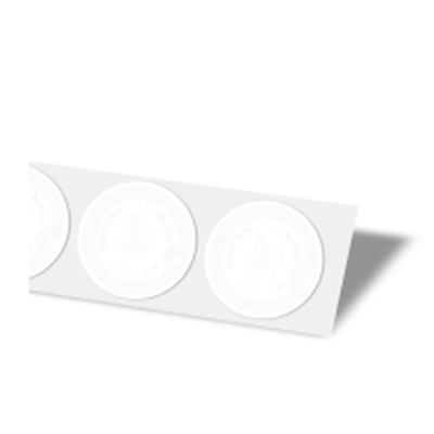 Tags NFC adhésifs NTAG213 38mm blancs Smartrac Bullseye